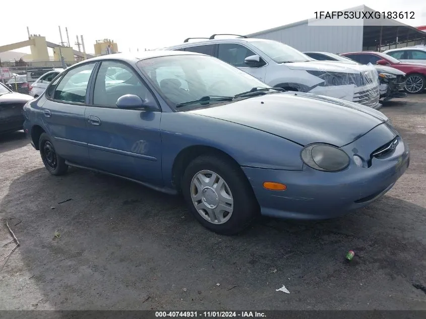 1999 Ford Taurus Se/Se-Ne VIN: 1FAFP53UXXG183612 Lot: 40744931