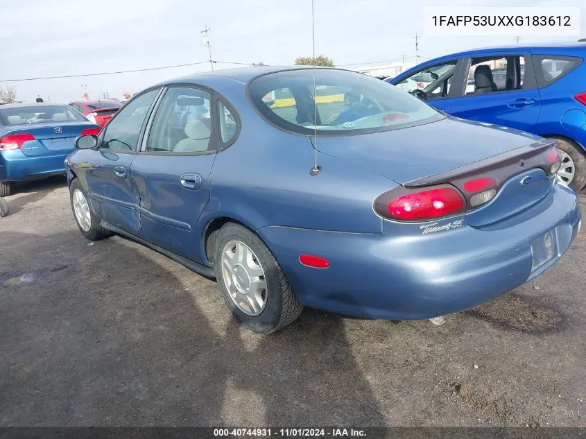 1999 Ford Taurus Se/Se-Ne VIN: 1FAFP53UXXG183612 Lot: 40744931