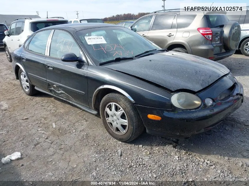 1999 Ford Taurus Lx VIN: 1FAFP52U2XA102574 Lot: 40747934