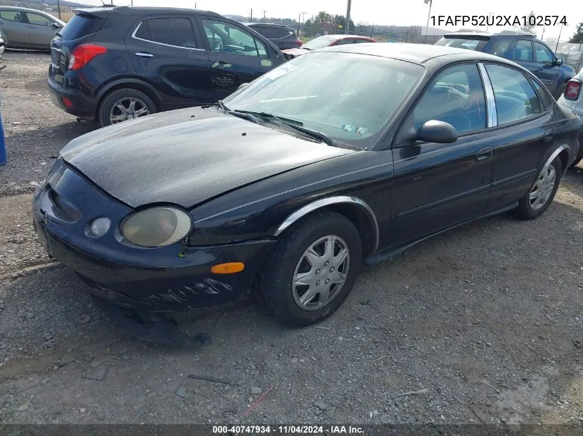 1999 Ford Taurus Lx VIN: 1FAFP52U2XA102574 Lot: 40747934