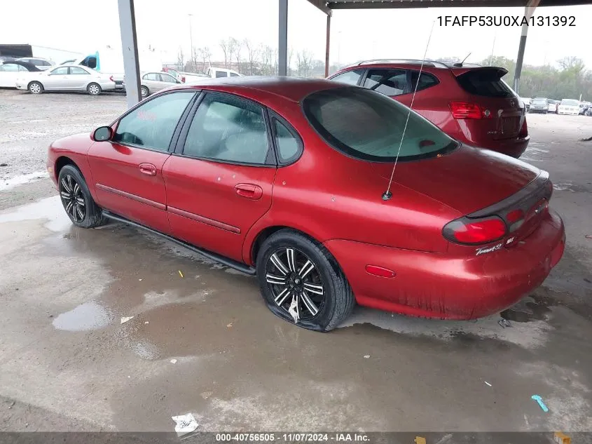 1999 Ford Taurus Se/Se-Ne VIN: 1FAFP53U0XA131392 Lot: 40756505