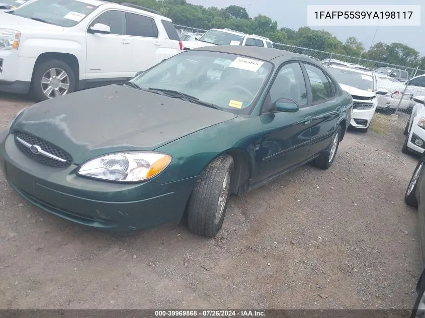 2000 Ford Taurus Ses VIN: 1FAFP55S9YA198117 Lot: 39969868