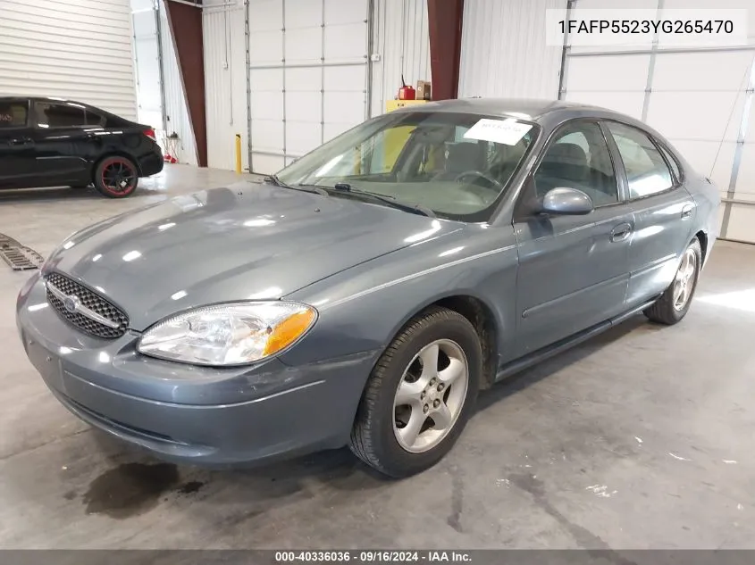 2000 Ford Taurus Ses VIN: 1FAFP5523YG265470 Lot: 40336036