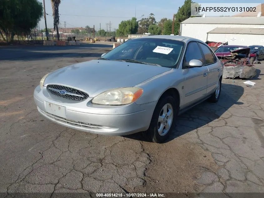 2000 Ford Taurus Ses VIN: 1FAFP55S2YG131002 Lot: 40514215