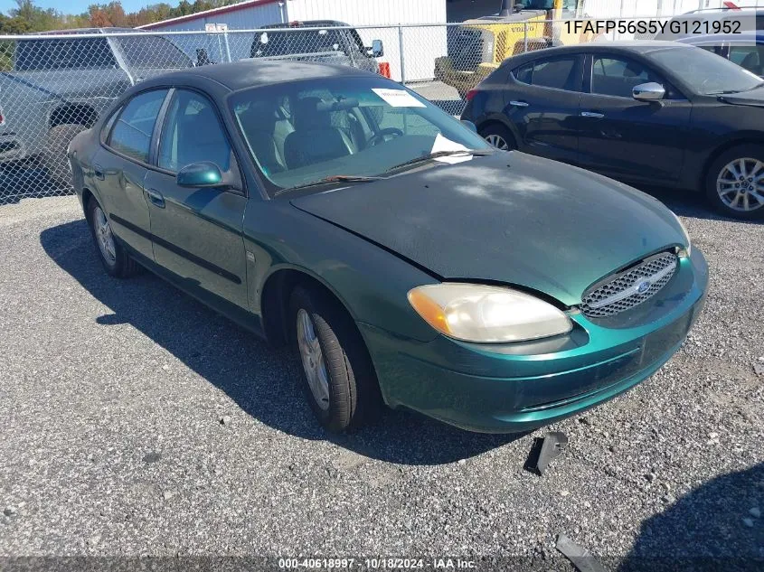 2000 Ford Taurus Sel VIN: 1FAFP56S5YG121952 Lot: 40618997