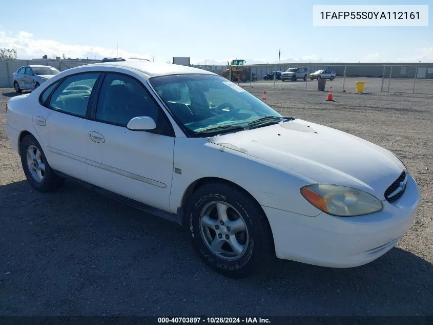 2000 Ford Taurus Ses VIN: 1FAFP55S0YA112161 Lot: 40703897