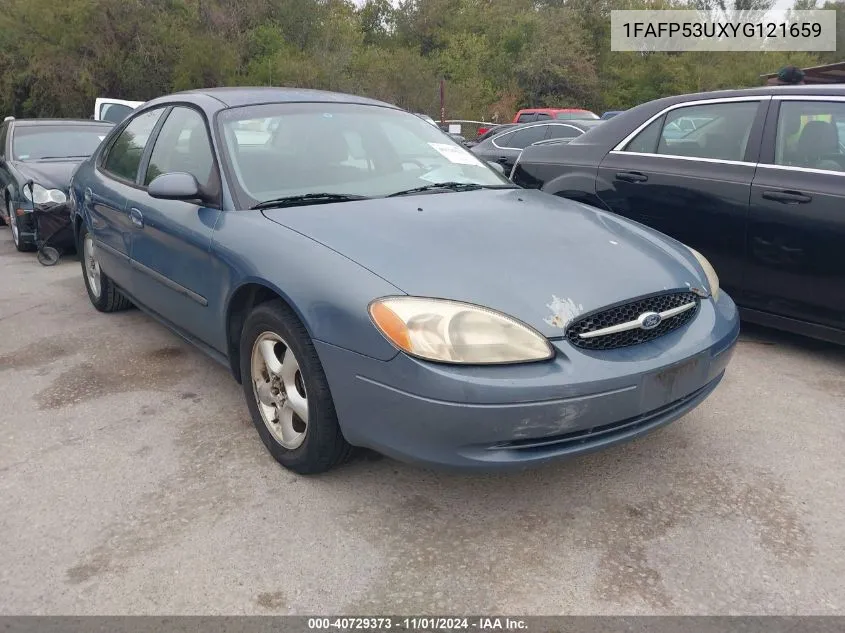 2000 Ford Taurus Se VIN: 1FAFP53UXYG121659 Lot: 40729373