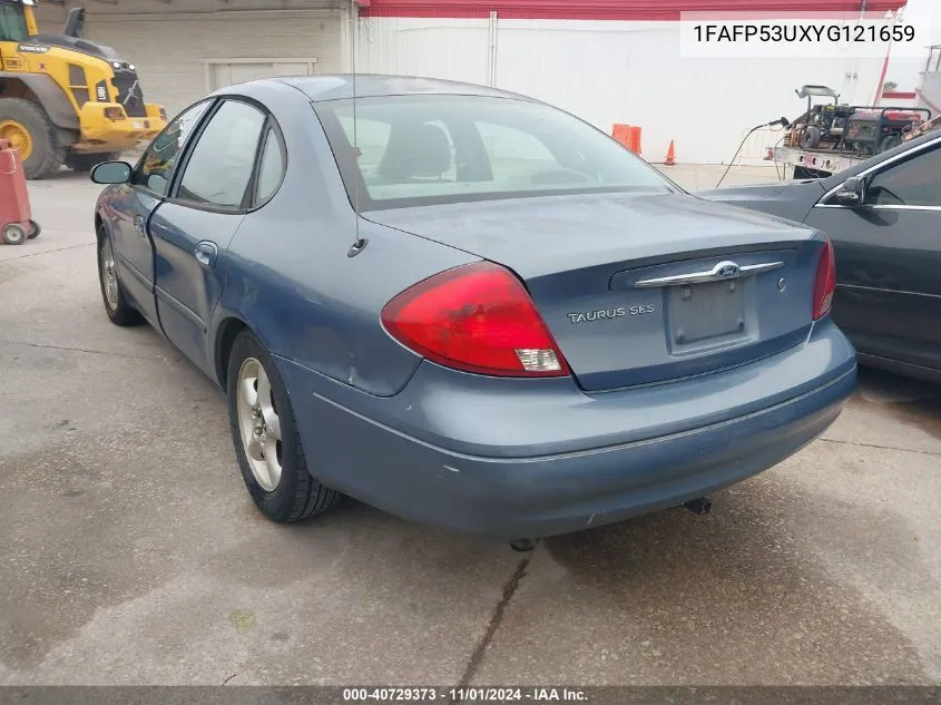 2000 Ford Taurus Se VIN: 1FAFP53UXYG121659 Lot: 40729373