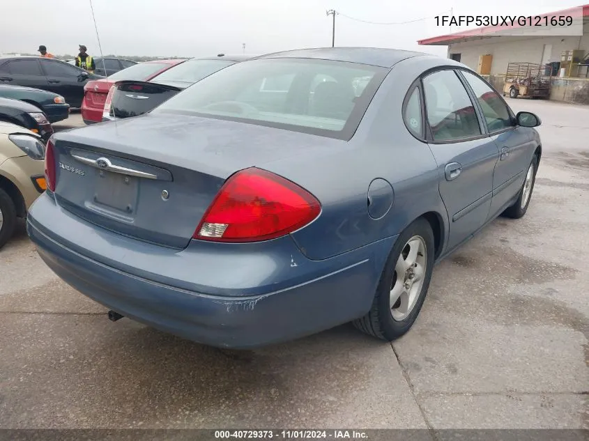 2000 Ford Taurus Se VIN: 1FAFP53UXYG121659 Lot: 40729373