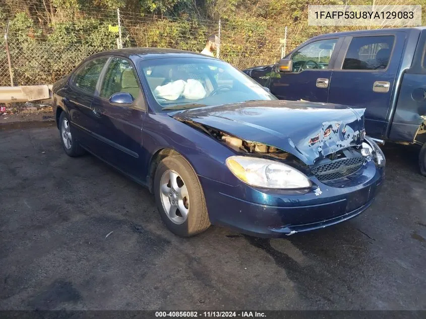 2000 Ford Taurus Se VIN: 1FAFP53U8YA129083 Lot: 40856082