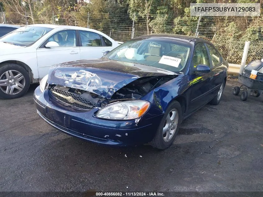 2000 Ford Taurus Se VIN: 1FAFP53U8YA129083 Lot: 40856082