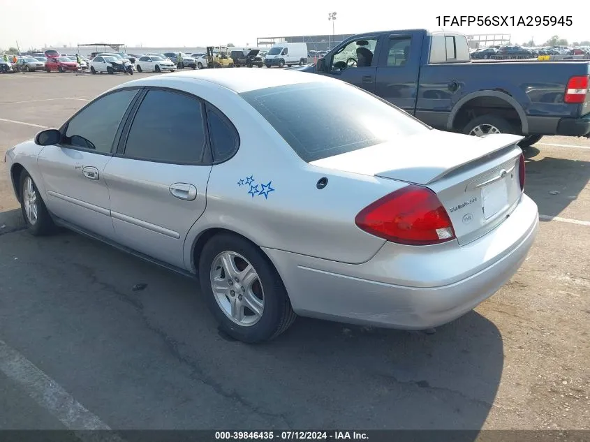 2001 Ford Taurus Sel VIN: 1FAFP56SX1A295945 Lot: 39846435