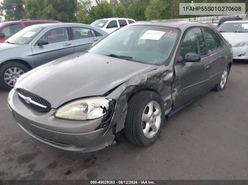 2001 Ford Taurus Ses VIN: 1FAHP55S01G270608 Lot: 40029383