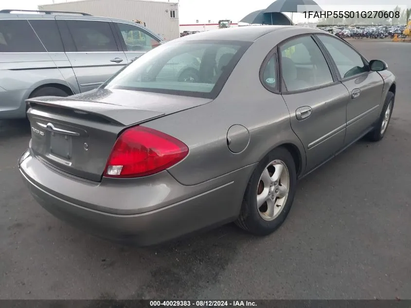 2001 Ford Taurus Ses VIN: 1FAHP55S01G270608 Lot: 40029383