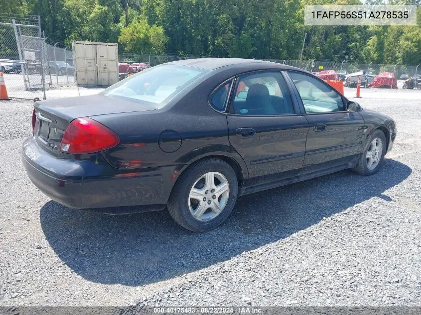 1FAFP56S51A278535 2001 Ford Taurus Sel