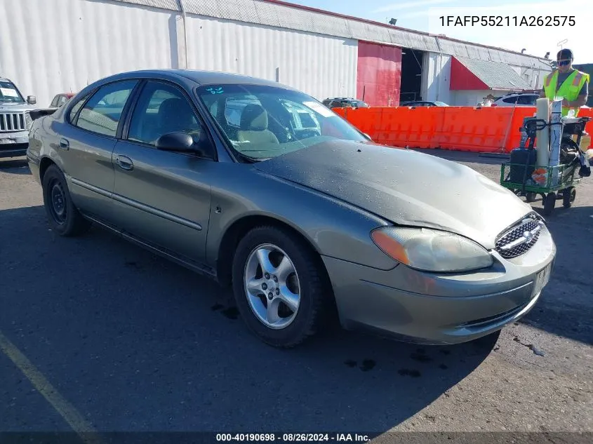 2001 Ford Taurus Ses VIN: 1FAFP55211A262575 Lot: 40190698