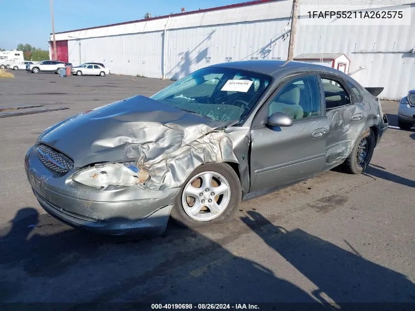 2001 Ford Taurus Ses VIN: 1FAFP55211A262575 Lot: 40190698