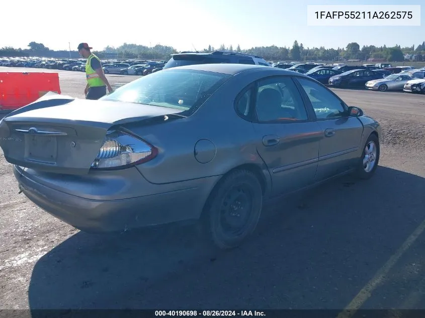 1FAFP55211A262575 2001 Ford Taurus Ses