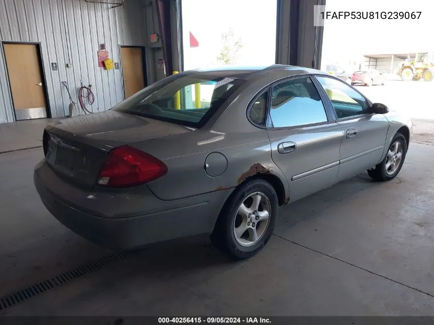 2001 Ford Taurus Se VIN: 1FAFP53U81G239067 Lot: 40256415