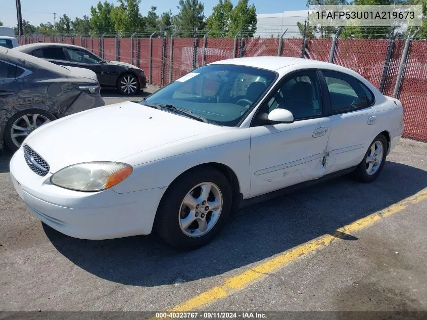 2001 Ford Taurus Se VIN: 1FAFP53U01A219673 Lot: 40323767