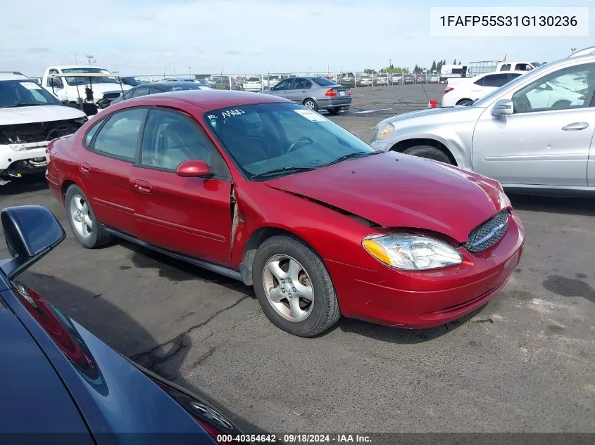 2001 Ford Taurus Ses VIN: 1FAFP55S31G130236 Lot: 40354642