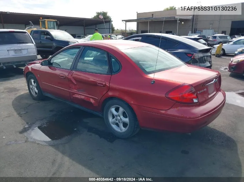 2001 Ford Taurus Ses VIN: 1FAFP55S31G130236 Lot: 40354642