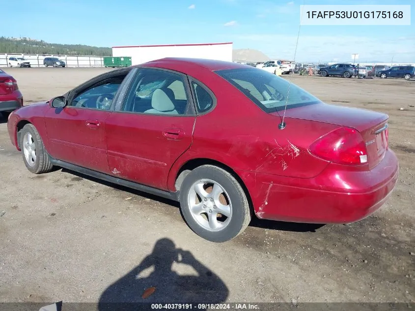 2001 Ford Taurus Se VIN: 1FAFP53U01G175168 Lot: 40379191