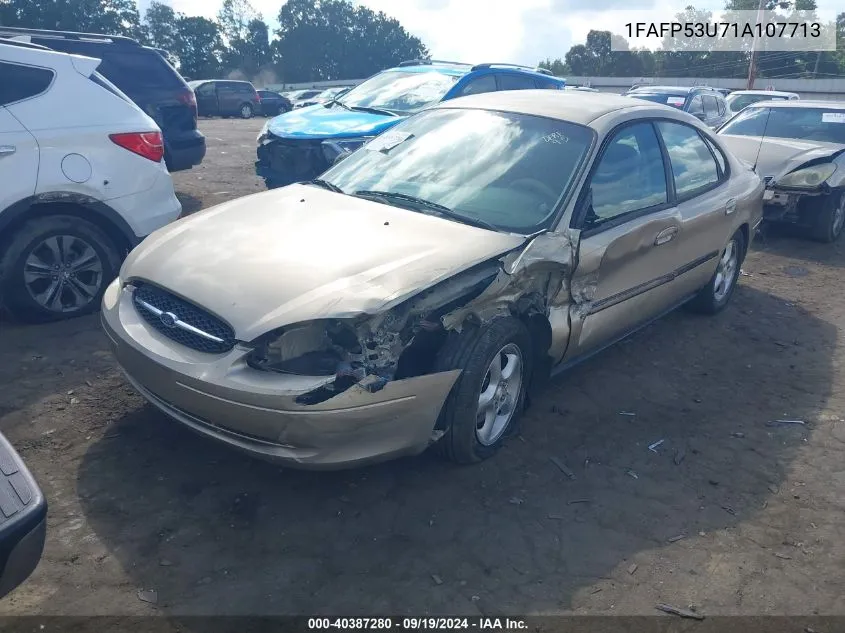 2001 Ford Taurus Se VIN: 1FAFP53U71A107713 Lot: 40387280