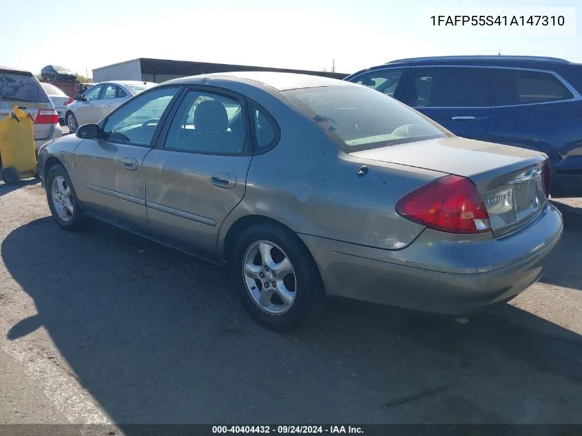 2001 Ford Taurus Ses VIN: 1FAFP55S41A147310 Lot: 40404432