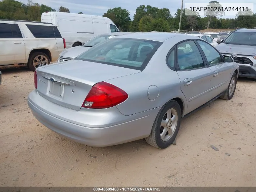 2001 Ford Taurus Se VIN: 1FAFP53261A244415 Lot: 40589408