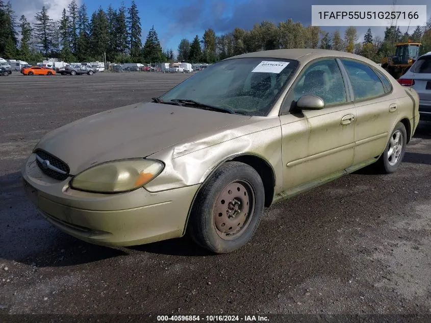 2001 Ford Taurus Ses VIN: 1FAFP55U51G257166 Lot: 40596854