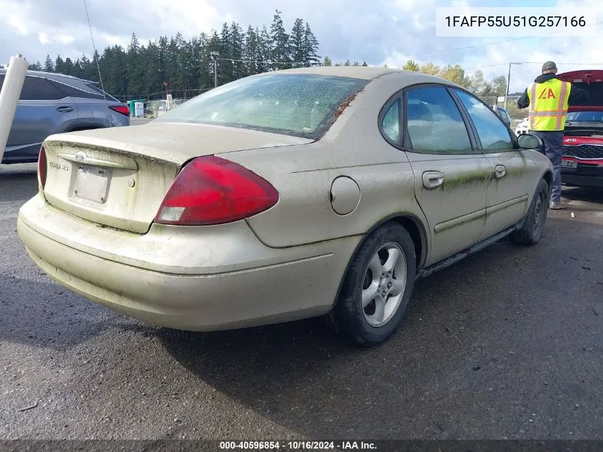 2001 Ford Taurus Ses VIN: 1FAFP55U51G257166 Lot: 40596854