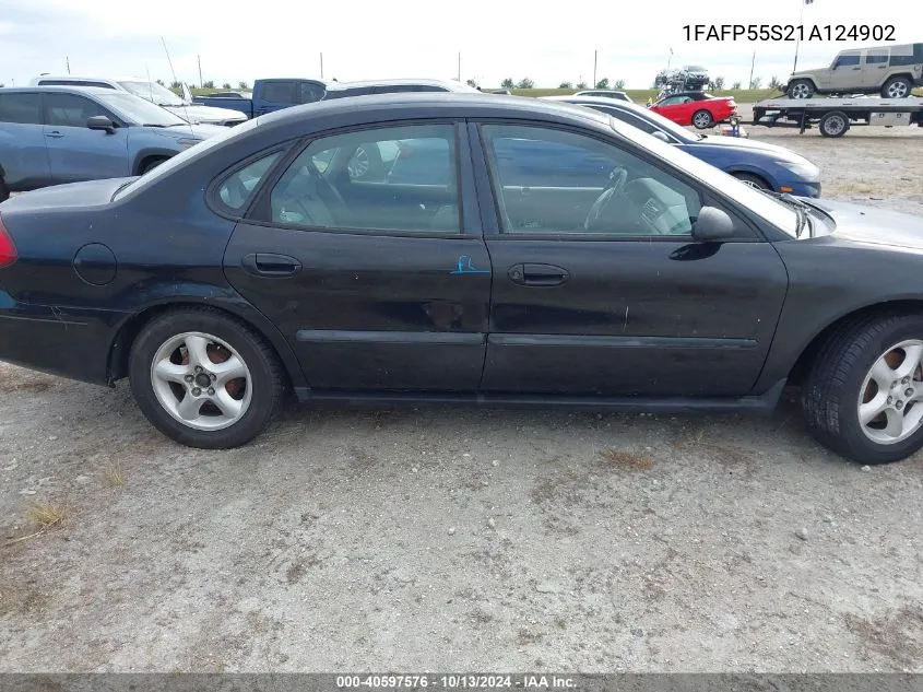 2001 Ford Taurus Ses VIN: 1FAFP55S21A124902 Lot: 40597576