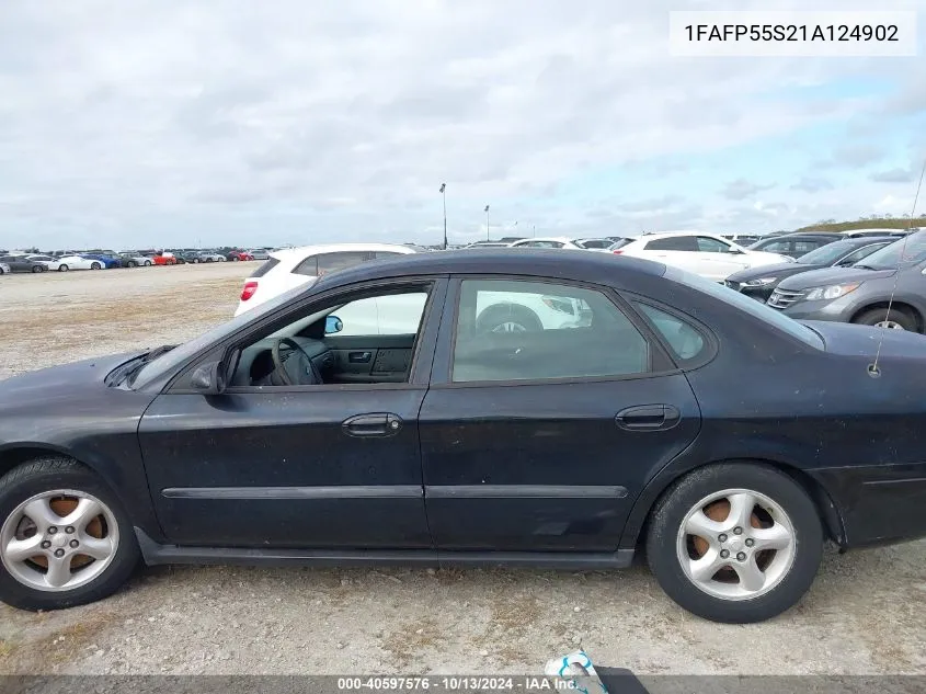 2001 Ford Taurus Ses VIN: 1FAFP55S21A124902 Lot: 40597576