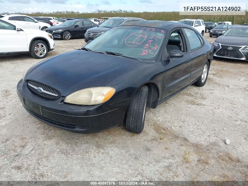 2001 Ford Taurus Ses VIN: 1FAFP55S21A124902 Lot: 40597576