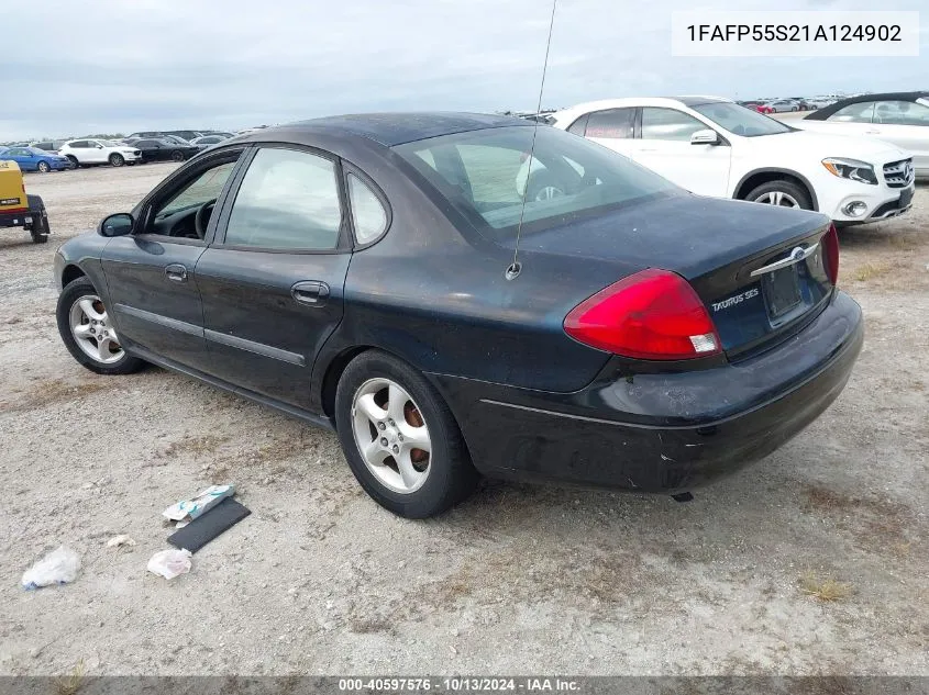 2001 Ford Taurus Ses VIN: 1FAFP55S21A124902 Lot: 40597576