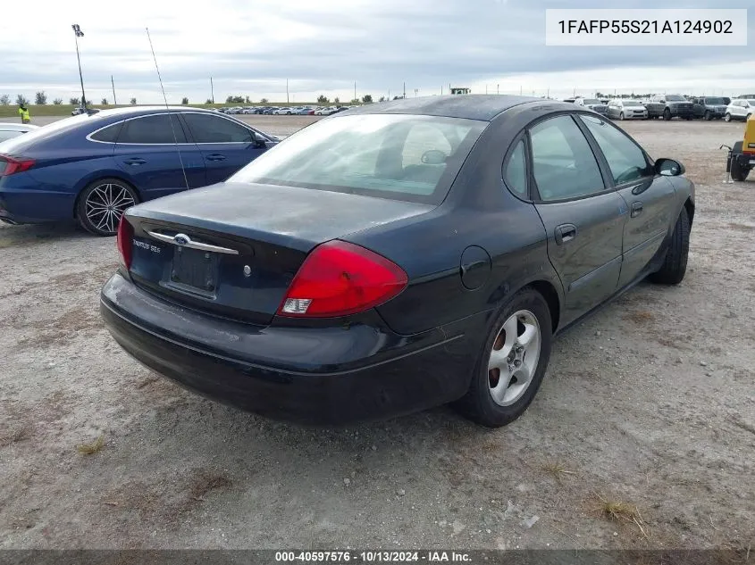 2001 Ford Taurus Ses VIN: 1FAFP55S21A124902 Lot: 40597576