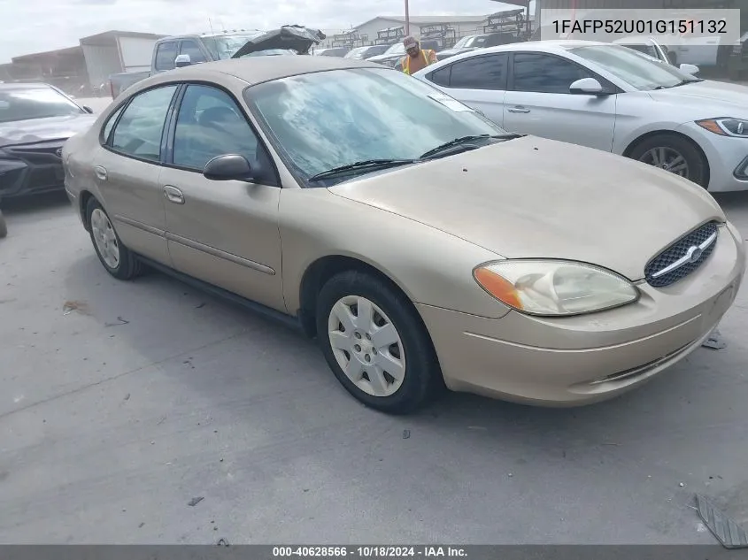 2001 Ford Taurus Lx VIN: 1FAFP52U01G151132 Lot: 40628566