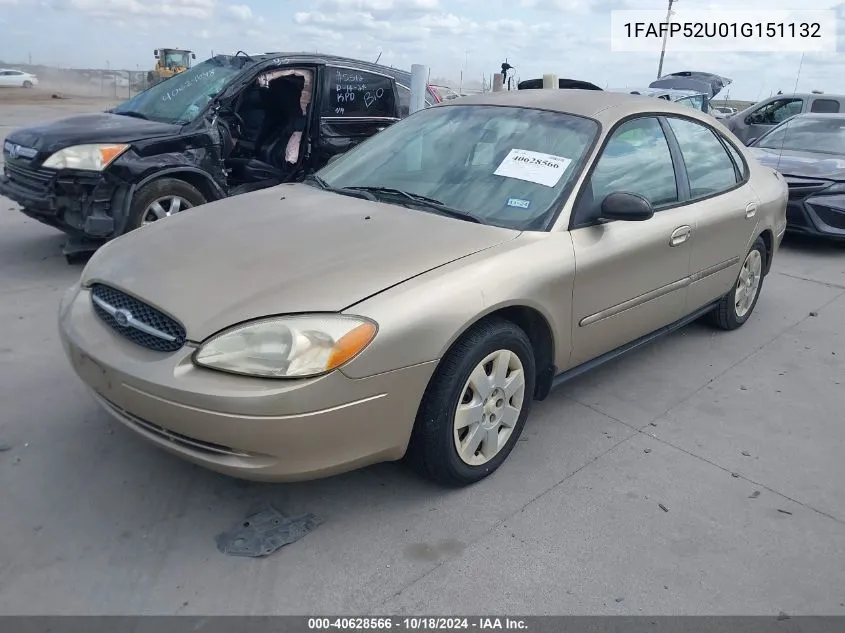 2001 Ford Taurus Lx VIN: 1FAFP52U01G151132 Lot: 40628566