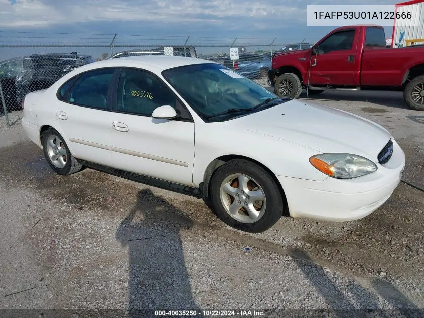 2001 Ford Taurus Se VIN: 1FAFP53U01A122666 Lot: 40635256