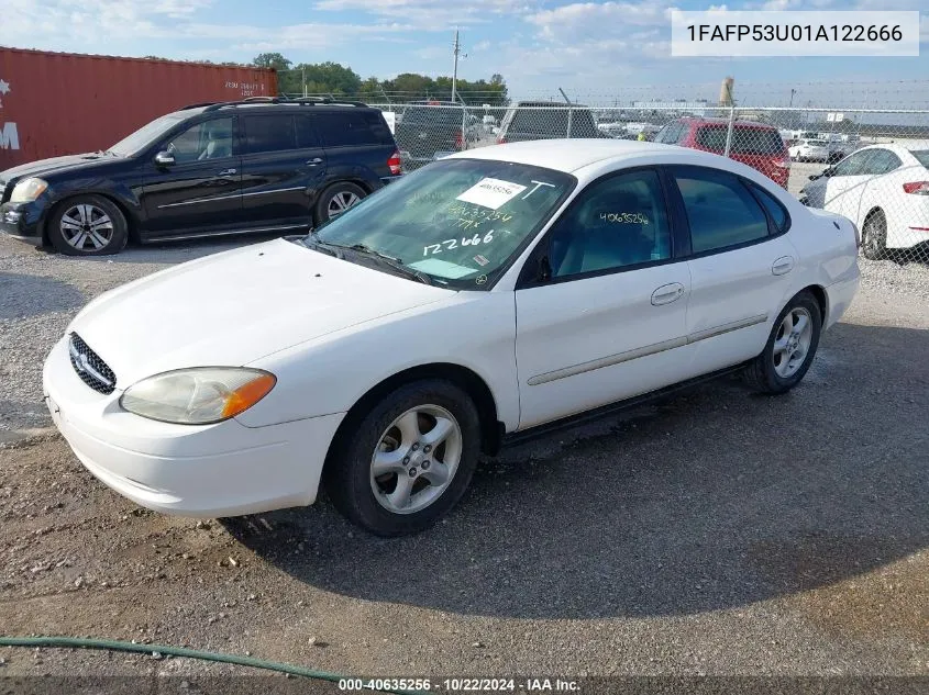 2001 Ford Taurus Se VIN: 1FAFP53U01A122666 Lot: 40635256