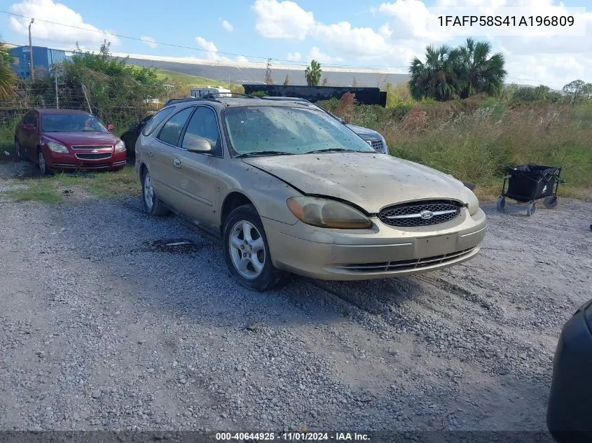 2001 Ford Taurus Se VIN: 1FAFP58S41A196809 Lot: 40644925