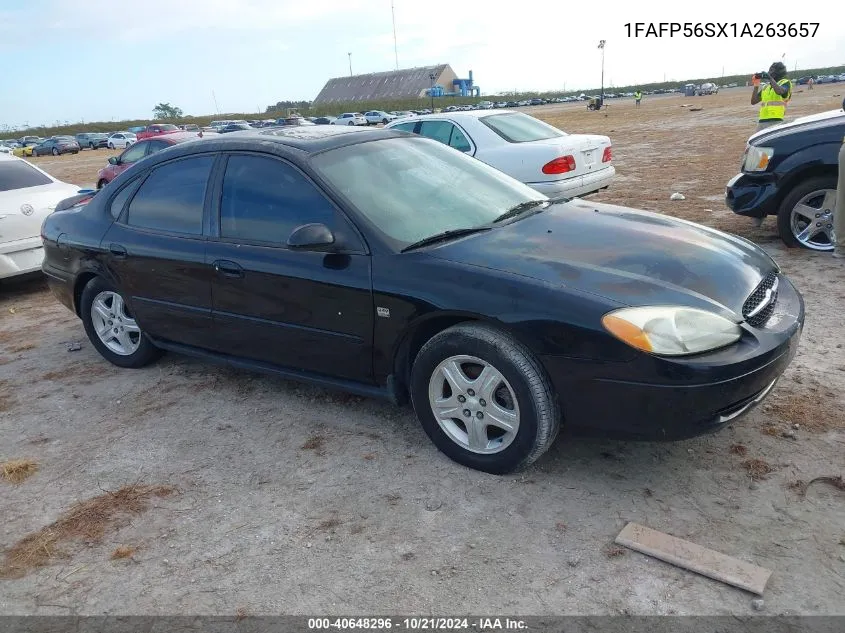 2001 Ford Taurus Sel VIN: 1FAFP56SX1A263657 Lot: 40648296