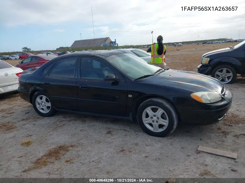 2001 Ford Taurus Sel VIN: 1FAFP56SX1A263657 Lot: 40648296