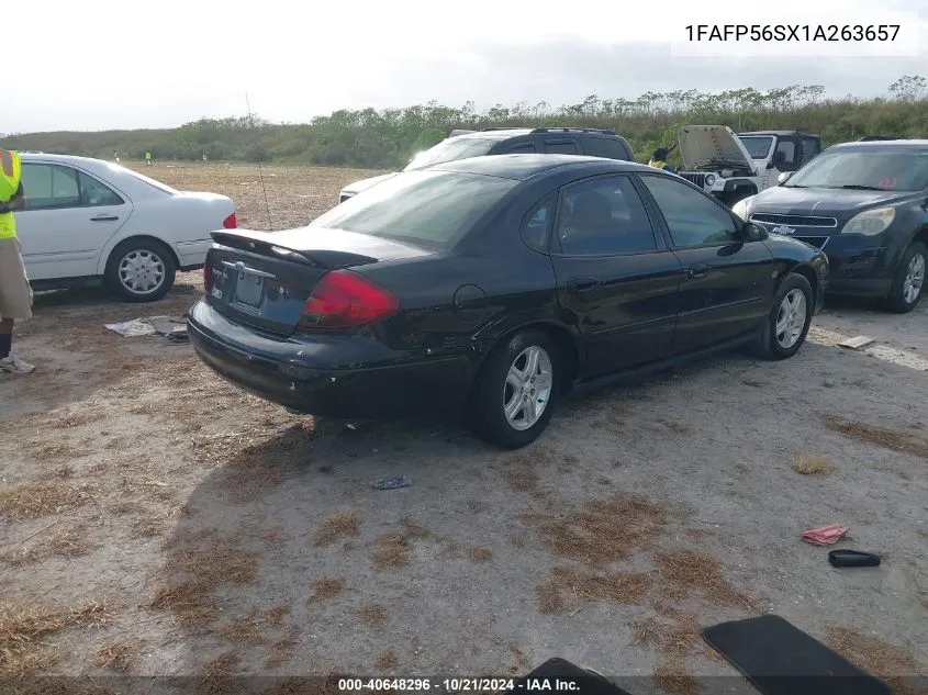 2001 Ford Taurus Sel VIN: 1FAFP56SX1A263657 Lot: 40648296