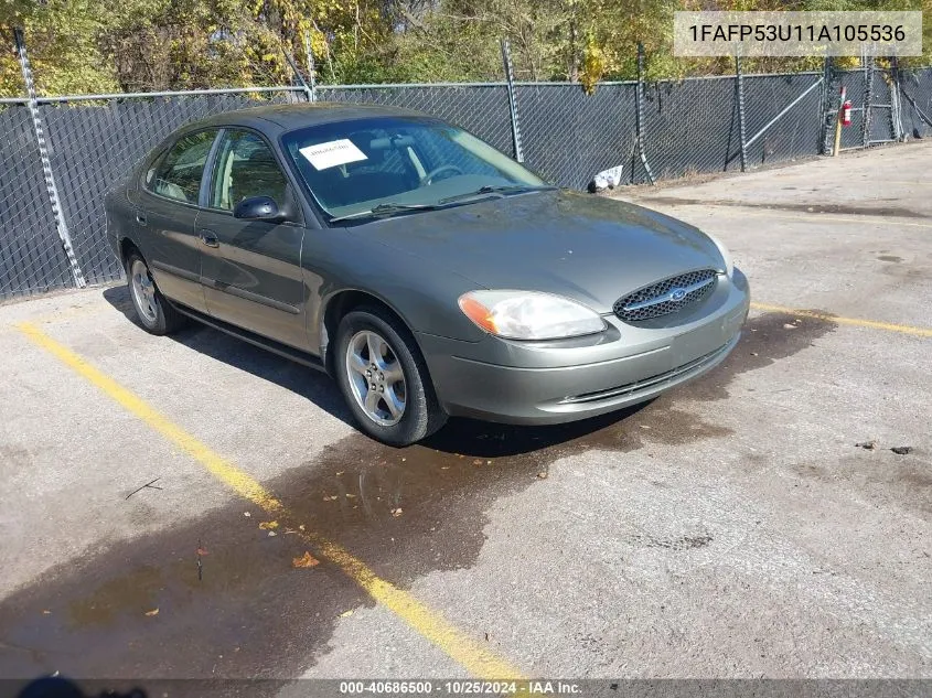 2001 Ford Taurus Se VIN: 1FAFP53U11A105536 Lot: 40686500