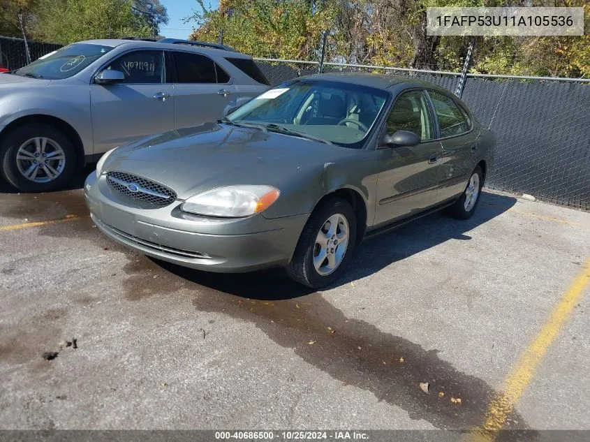 2001 Ford Taurus Se VIN: 1FAFP53U11A105536 Lot: 40686500