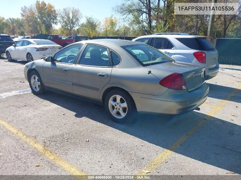 2001 Ford Taurus Se VIN: 1FAFP53U11A105536 Lot: 40686500