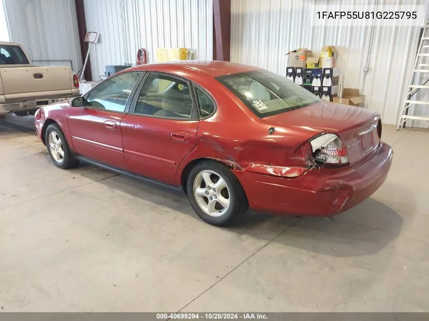 2001 Ford Taurus Ses VIN: 1FAFP55U81G225795 Lot: 40699294