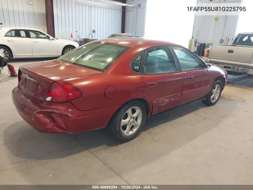 2001 Ford Taurus Ses VIN: 1FAFP55U81G225795 Lot: 40699294